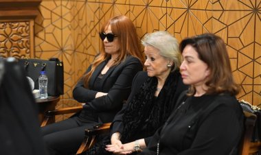 الحزن الشديد يسيطر على نجمات الفن فى عزاء المنتج وليد مصطفى زوج كارول سماحة