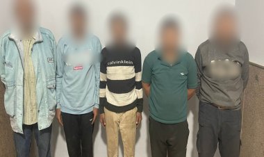 سقوط تشكيل عصابى لسرقة  أعمدة الإنارة بالطريق العام فى الصف 