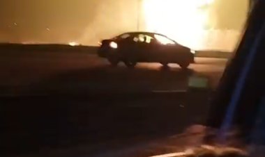 مصرع وإصابة 9 أشخاص في حريق هائل في خط غاز بالخانكة 