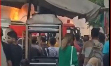 اندلاع حريق في سجل مدني شبرا الخيمة والدفع بـ 5 سيارات إطفاء (صور)