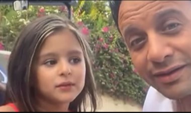 حتى شبهها.. طفلة أوكرانية تحمل اسم نيللي كريم تظهر مع مصطفى قمر