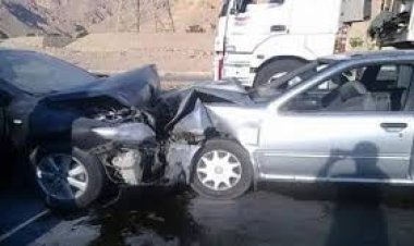 مصرع 4 أشخاص وإصابة 5 في حادث مروع بين سيارتين ملاكي بالمنيا