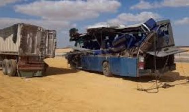3 جثث و12 مصاب.. الحصيلة النهائية لضحايا حادث الصحراوى الغربى
