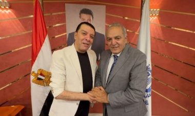 مصطفى كامل يستقبل نقيب الفنانين الأردني لبحث التعاون بين النقابتين