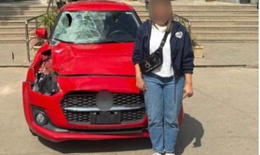 فتاة تدهس مواطن وتترك جثته على طريق السويس فى الشروق 