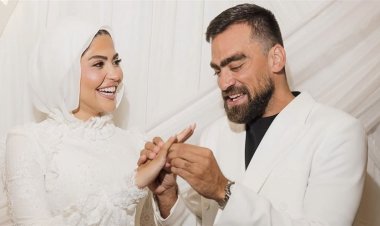 محمد مكاوي يحتفل بخطبته على الإعلامية هند فاروق