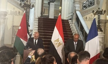 بيان مصرى أردنى فرنسى مشترك: وقف فوري لإطلاق النار في غزة