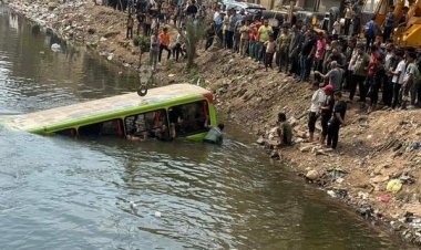 "الداخلية" تكشف ملابسات سقوط أتوبيس داخل ترعة الشرقاوية بشبرا الخيمة 