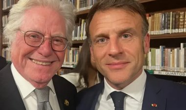 حسين فهمي: شكرا الرئيس ماكرون على موقفك المتضامن مع الشعب الفلسطيني