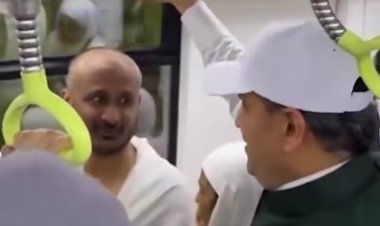 وزير النقل السعودي يشارك الحجاج رحلة قطار المشاعر ويفاجئ أحدهم: «أنا صالح الجاسر»