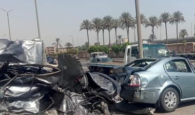 تسبب في تحطيم 33 سيارة وهرب.. أين سائق التريلا المتسبب في حادث الدائري؟