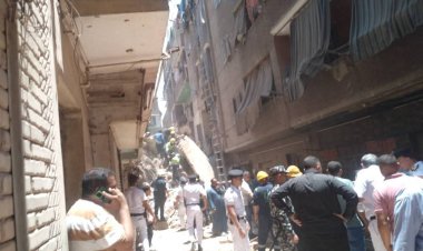 انتشال جثمان شخص و 3 مصابين من أسفل العقارات المنهارة بمنطقة حدائق القبة