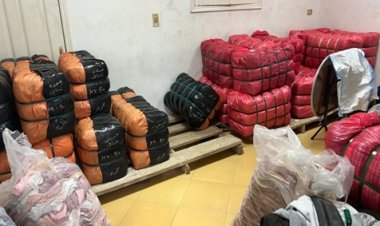 العثور على 30 طن ملابس بالة داخل 3 مخازن بالجيزة 