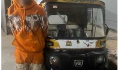 سائق توك توك  يشعل النار في  محطة وقود بعد محاولة العمال منعه من الدخول عكس الاتجاة بالسلام