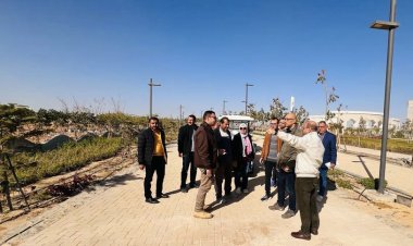 رئيس جهاز العاصمة الإدارية الجديدة يتفقد سير العمل بالحدائق المركزية «كابيتال بارك»