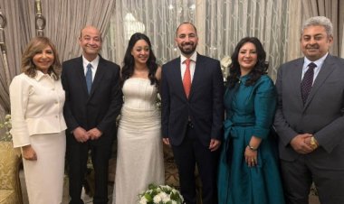 فرحةٌ من القلب للزوجين عمرو أديب ولميس الحديدي بمناسبة خطوبة فلذة كبدهما نور