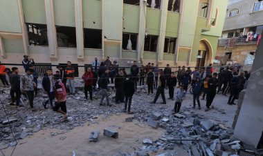 تشييع جثامين 38 شهيدا فلسطينيا في القصف الإسرائيلي على وسط غزة