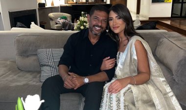 بالصور.. خطوبة الموسيقار هاني فرحات والبروديوسر دنيا جمعة