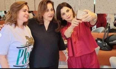 إلهام شاهين تنشر صورة رفقة ماجدة الرومي والكاتبة كلوديا مرشيليان