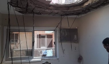 عاجل.. انهيار جزئي بعقار سكني في منطقة حدائق القبة (صور)