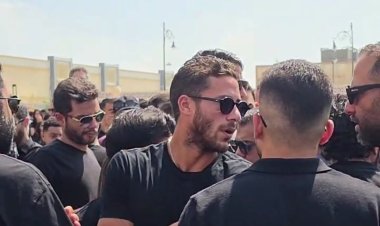 أبرزهم رمضان صبحي وسيد عبد الحفيظ وشريف إكرامي.. نجوم الرياضة يساندون شادي محمد في جنازة طليقته