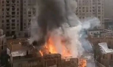 بعد حريق ستوديو مصر.. أول تعليق من عبدالله عبدالواحد منتج مسلسل الكينج لـ محمد إمام