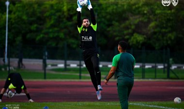 تدريبات خاصة لثلاثي حراس الزمالك استعدادا لمباراة دريمز الغاني