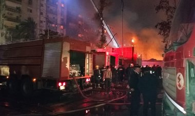 عاجل.. محافظ الجيزة يتوجه لموقع حريق أستوديوهات الأهرام بالعمرانية