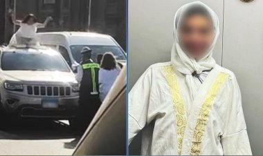 الأجهزة الأمنية تكشف.. الفتاة التى صعدت فوق سقف سيارة على كوبري أكتوبر: أجنبية ومضطربة نفسيًا
