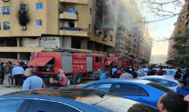 حريق يلتهم شقة داخل برج سكنى بمنطقة زهراء المعادى 