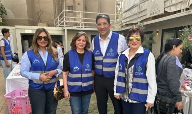 ليلى علوي ولبلبة والهام شاهين تشاركن في احتفالات عيد السعف