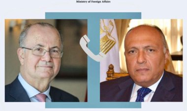 وزير الخارجية يهنئ نظيره الفلسطيني بتشكيل الحكومة الجديدة