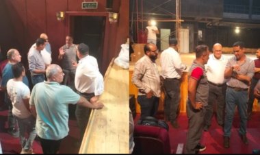 إيهاب فهمي يتابع تطوير مسرح مصر استعدادًا لافتتاحه قريبًا