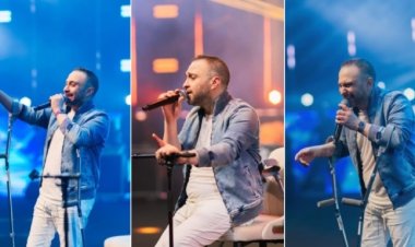 حسام حبيب يغني في السعودية بـ العكاز: ماكنتش هقدر أتأخر عنكم