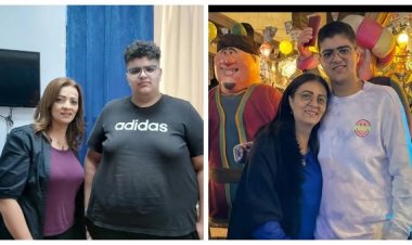 بطلة مسلسل "الحاج متولي".. أحدث ظهور للفنانة مونيا بصحبة نجلها بعد فقدانه 100 كيلو من وزنه