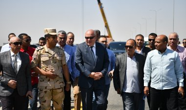 محافظ قنا يتفقد الانشاءات النهائية لمحور أبوتشت - دار السلام
