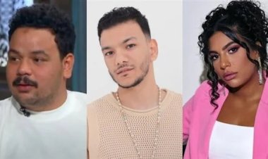 حودة بندق يمازح دنيا سامي ومصطفى غريب بعد مشاركتهم في الغناء