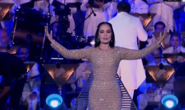 شريهان تطل باستعراض فرعوني رشيق بافتتاح المتحف الكبير