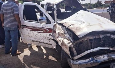 وفاة سائق وإصابة مسؤولة بمحافظة الإسماعيلية في انقلاب سيارة تابعة للديوان العام