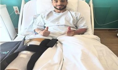 محمد عبدالمنعم يجري جراحة ناجحة في الرباط الصليبي 