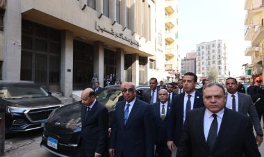 وزير العدل يتفقد تطوير مجمع محاكم الجلاء  ويفتتح فرع التوثيق بمصلحة الشهر العقاري  (صور)