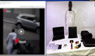 القبض على لص أجنبيى سرق السيارات بطريقة مثيرة فى أكتوبر 
