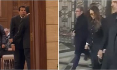 نجوم الفن يواسون هاني رمزي في عزاء والدته بالتجمع الأول