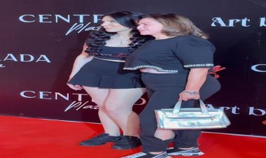 إلهام شاهين تشارك الراقصة دينا فرحتها بافتتاح أكاديمية تعليم الرقص الشرقى