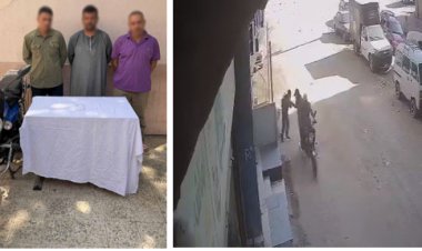بأسلوب "الخطف".. ضبط شخصين سرقا سلسلة ذهبية من سيدة بالجيزة وسقوطها أرضًا