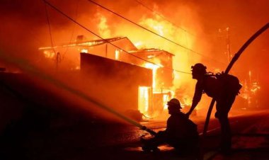 حريق جديد يشتعل في جبل ليتل ماونتن بمقاطعة سان برناردينو بكاليفورنيا 