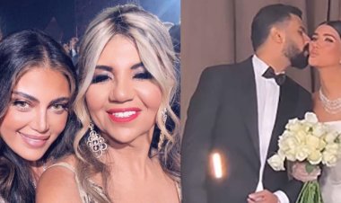 ريهام حجاج وبوسي شلبي والسقا أبرز الحضور.. 15 صورة من حفل زفاف شقيقة محمد سامي