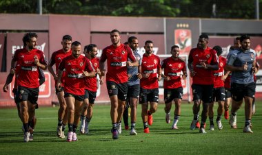 تفاصيل المران الختامي للأهلي قبل مواجهة فاركو