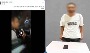 ضبط عنصر جنائي تعدى بالسب على ضابط مرور بالزقازيق أثناء تحرير مخالفة
