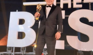 باسم سمرة يحصل على جائزة النجم الذهبى فى الدراما عن دوره فى مسلسل عين سحرية من مهرجان الأفضل